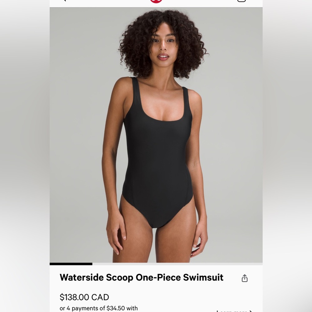 Lululemon waterside scoop one piece swimsuit